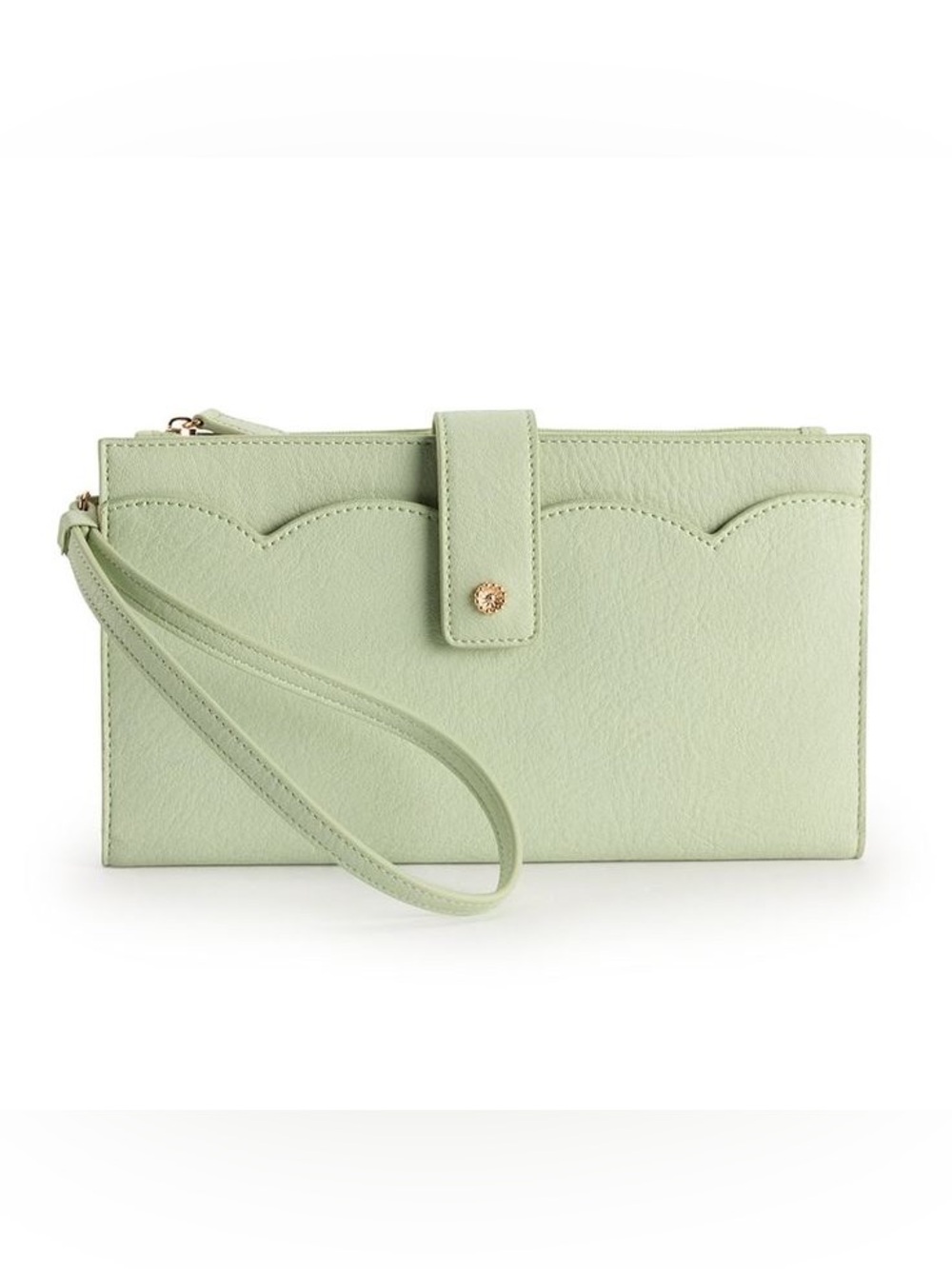 Women's Lauren Conrad Wristlet Clutch - Brown - NWT